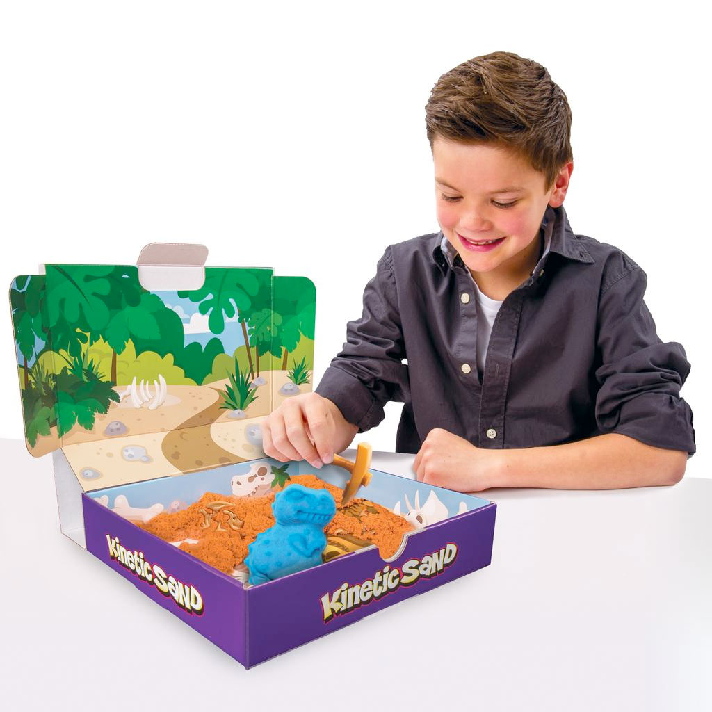 Кинетический песок для лепки из серии «Kinetic Sand» c формочками, 340 грамм  